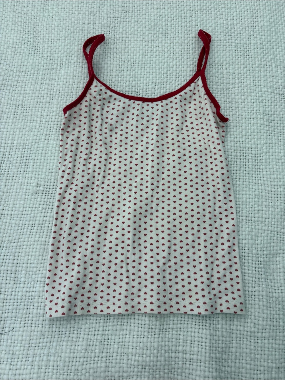 Brandy Melville red and white tank top